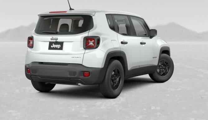 2017 Jeep Renegade White Rear Exterior