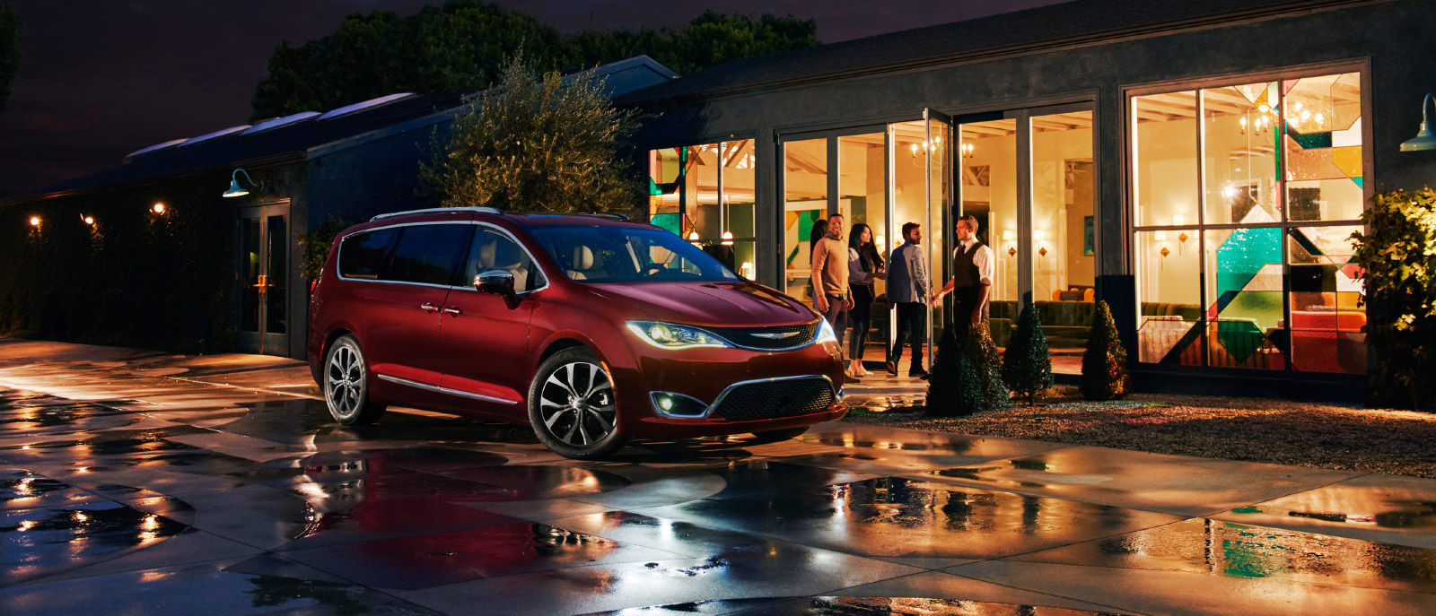 2017 Red Pacifica Exterior Friends